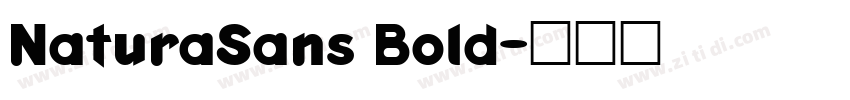 NaturaSans Bold字体转换